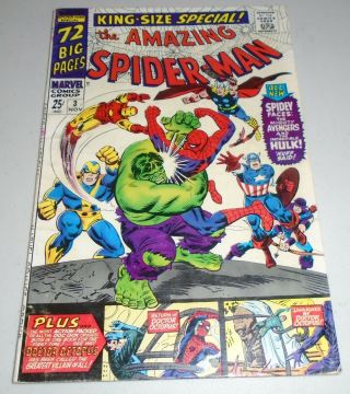 Vintage The Spider - Man 3 King - Size Special Marvel Comics Avengers