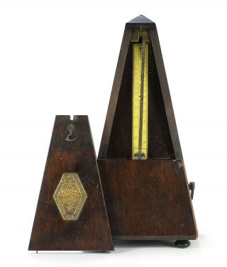 Antique 1920s Wood Metronome Seth Thomas St De Maelzel - Great