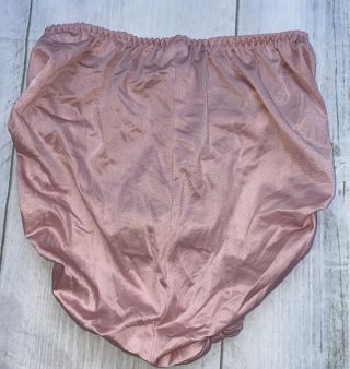 Vintage Olga Blush Color Lace Panties Size Medium 2