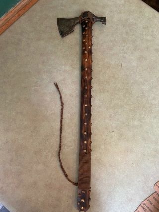 Custom Handmade Forged Steel Tomahawk Axe Vintage Viking Hunting Axe 1 Of A Kind
