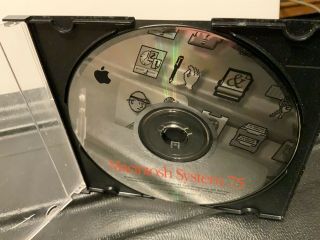 Vintage Apple Macintosh Mac Os System 7.  5 Software Cd Disc 1995
