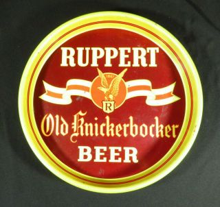 Vintage Ruppert Old Knickerbocker Beer Serving Tray - 13 1/4 " Diameter