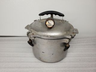 All American No 907 Pressure Canner Cooker Vintage