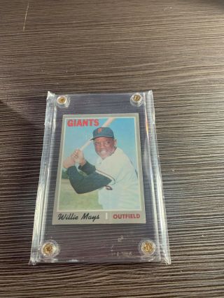 Vintage 1970 Topps Baseball Card Set Break Card Willie Mays 600 Ex