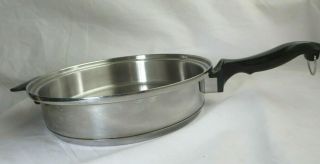 Vintage Chef Ware By Townecraft T304 Stainless Steel Sauce Pan Lid Skillet 11 "