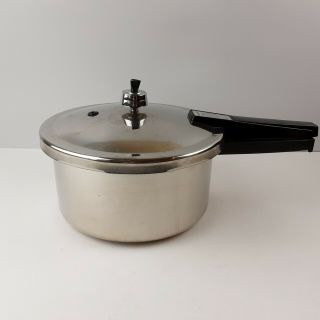 Vintage Presto 409a 4 Quart Stainless Steel Pressure Cooker Pot Jiggler Rack