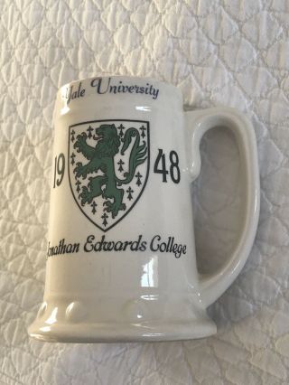 Rare Vintage 1948 Jonathan Edwards College Yale University Beer Stein