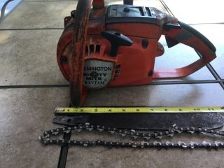Vtg Remington Mighty Mite Chainsaw 12 " Bar & Chain Parts,  Repair