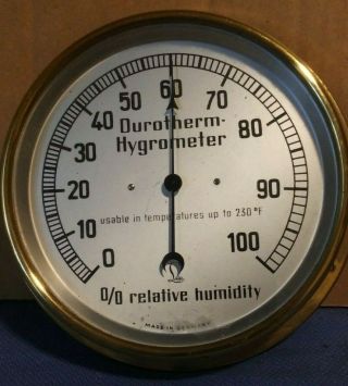 Vintage Lufft Durotherm Hygrometer Made In Germany