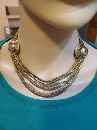Vintage Barclay Necklace Gold Tone 6 Chains