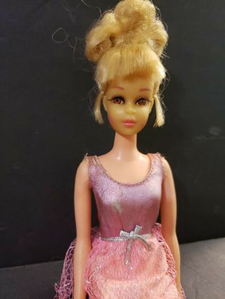 Vintage Francie 1966 1967 Mattel Barbie Friend Doll Japan Blond,  Brown Eyes