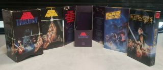 Fox Video Star Wars Vhs Trilogy 1977,  1980,  1983 Vintage Rare